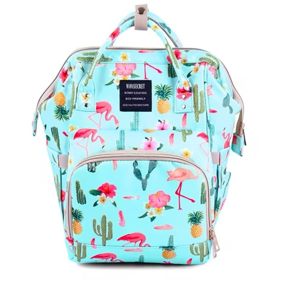 ViViSECRET Mommy & Baby Bag Diaper Bag Flamingo’s main image 6
